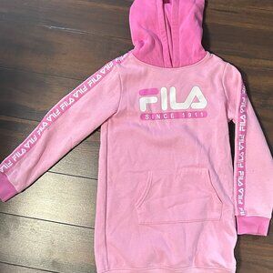 Fila Kids Light Pink Hoodie with Logo